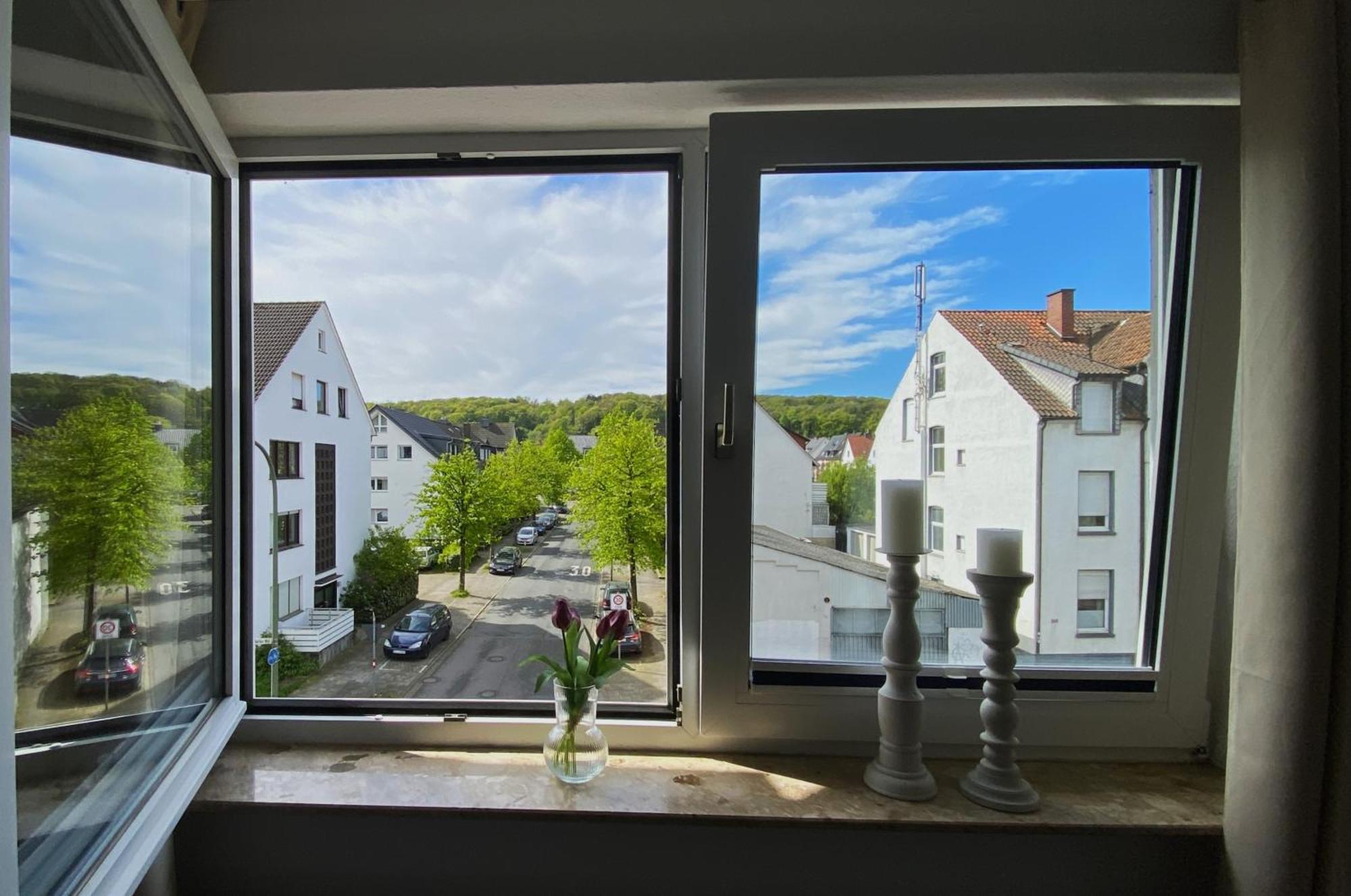 Schoelerberg Apartment Mit Tiefgaragenparkplatz Und Kingsize-Bett Όσναμπρουκ Εξωτερικό φωτογραφία